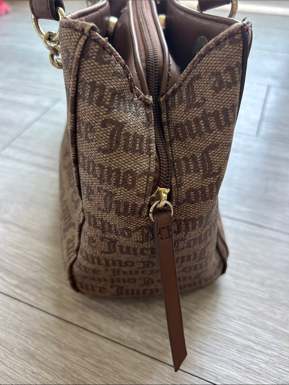 Juicy Couture Brown Tote Purse - Picture 12 of 14